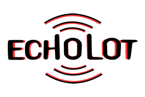 Logo Echolot schwarz rot